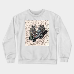 Salesman on Tractor Crewneck Sweatshirt